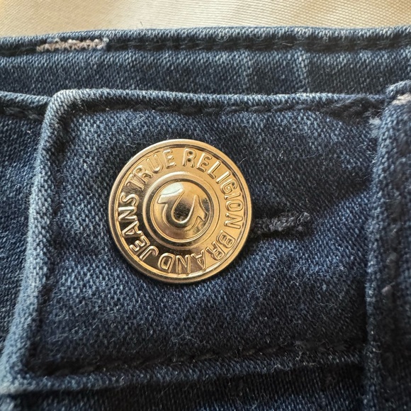 Billy Dark Washed True Religion Shorts - Picture 2 of 6